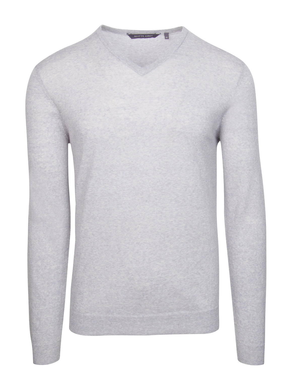 Ridge Long Sleeve V-Neck Sweater - Gainsburo Heather