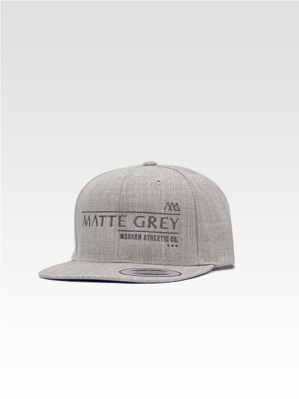 Matte Grey Men's Billboard Heather (Smoke) Classic Snapback Hat