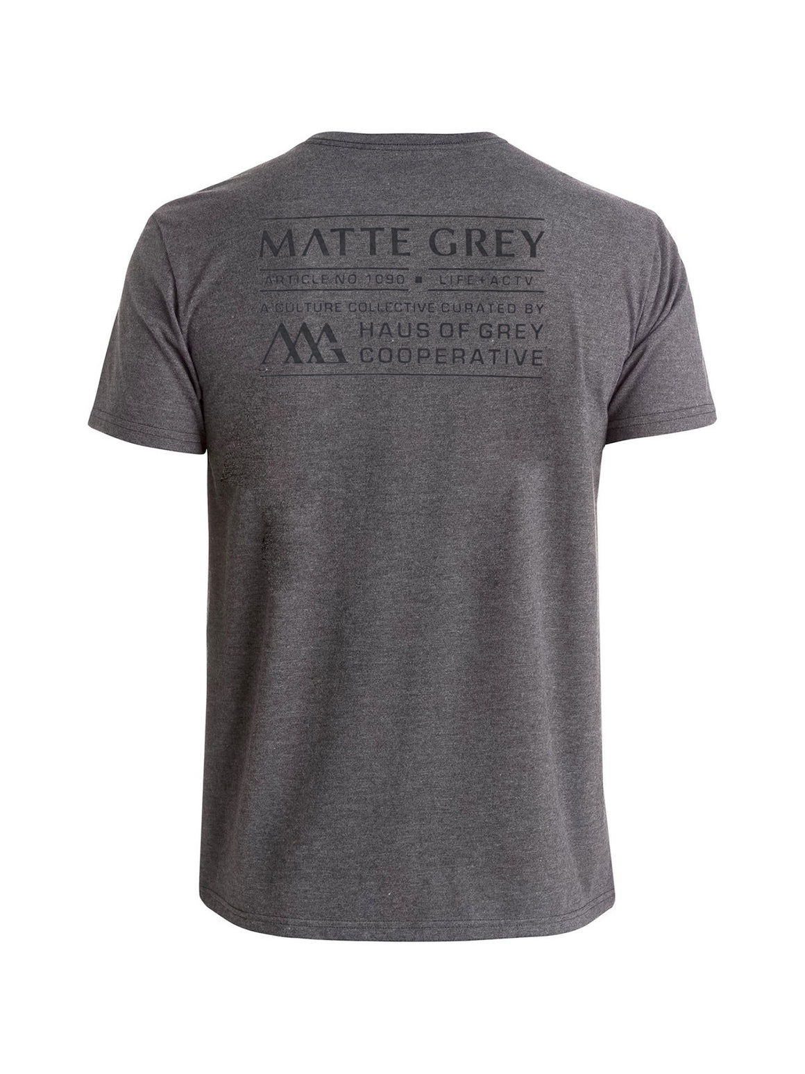 Badge Print Tee Shirt - Medium Grey (Black)