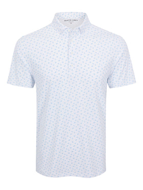 Paw Print - White (Coastal Blue)