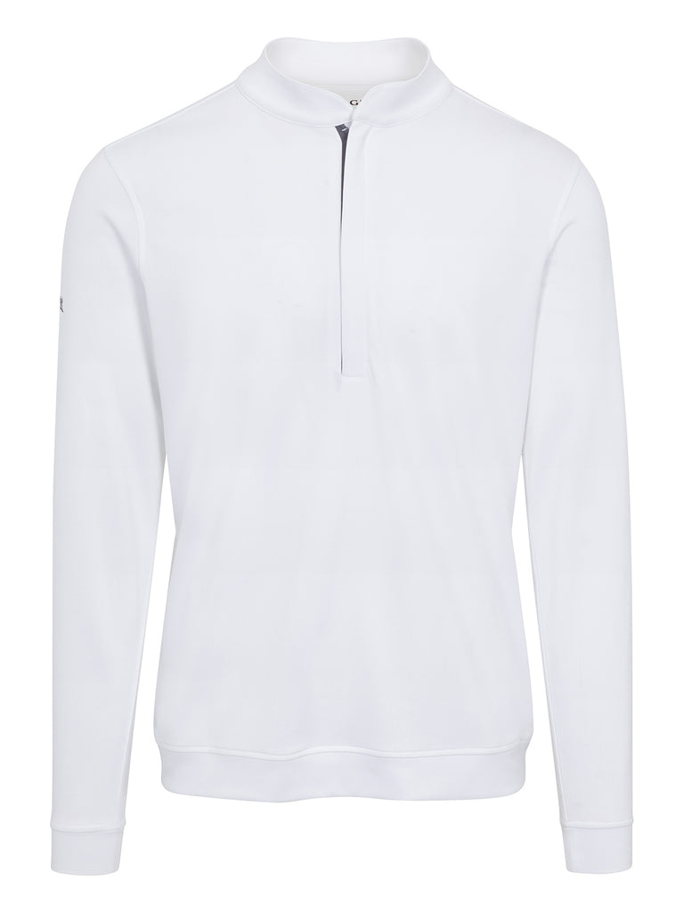 Matte Grey | Zoom Re-ACTV Quarter Zip -White - Haus of Grey