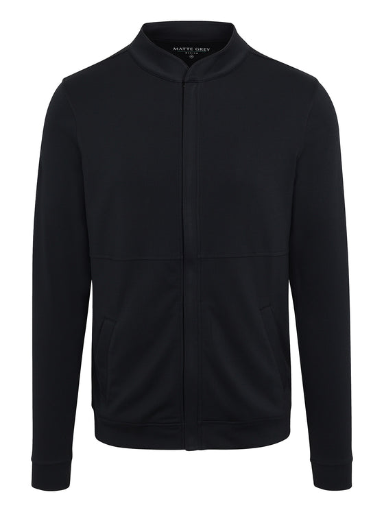 Matte Grey Men's Hightower Half Zip - Black Heather - Haus of Grey