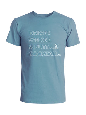 Uh-Oh Tee - Slate Blue (White)