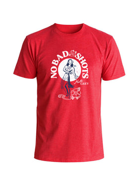 No Bad Shots Tee - Red (White/National)