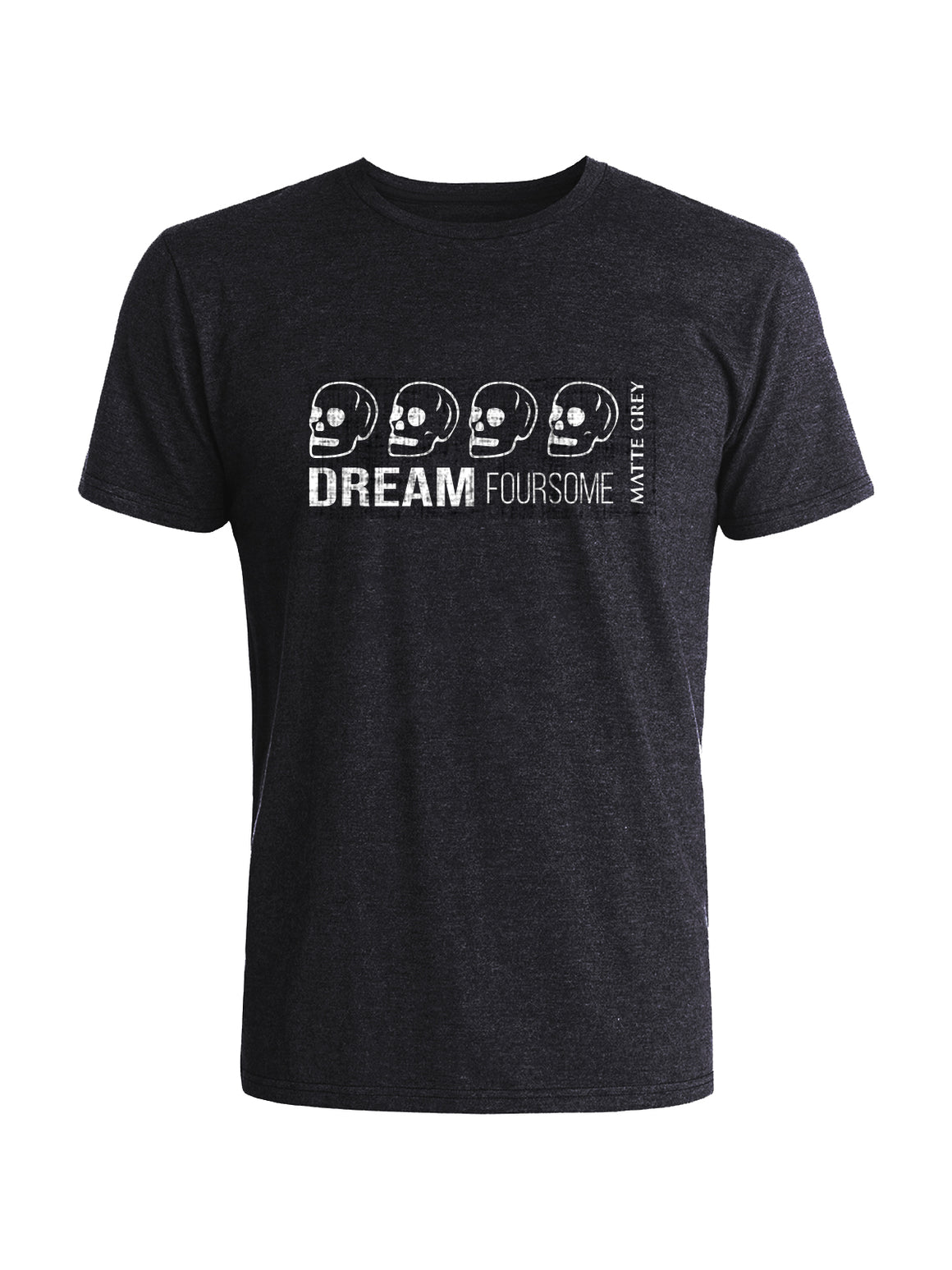 Dream Foursome Tee - Black Heather (White)