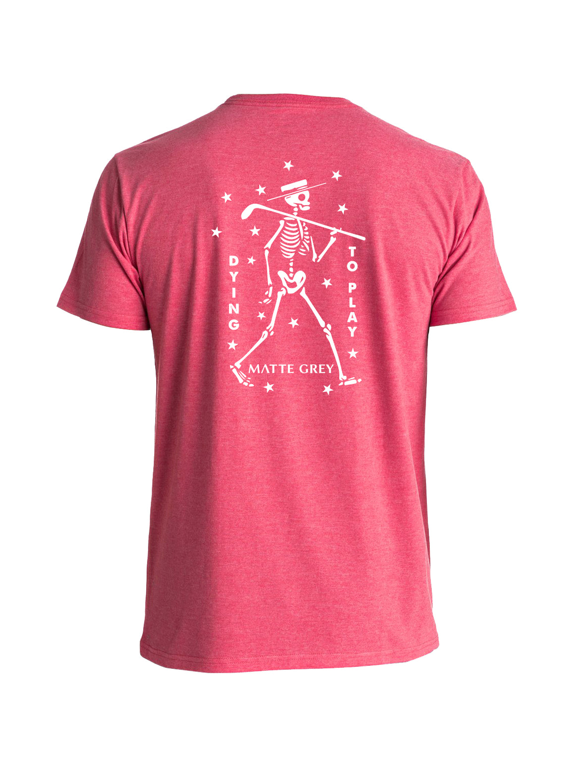 Dying To Play Tee -  Liberty Red Heather (White)