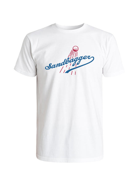 Ballpark Sandbagger Tee -  White (Liberty Red/Meso Blue)