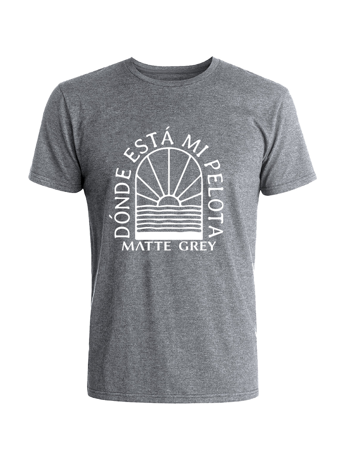Dónde Está Tee - Asphalt Heather (White)