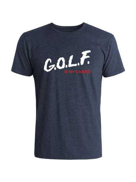 Golf Cardio Tee - Navy Heather (White/Roja)