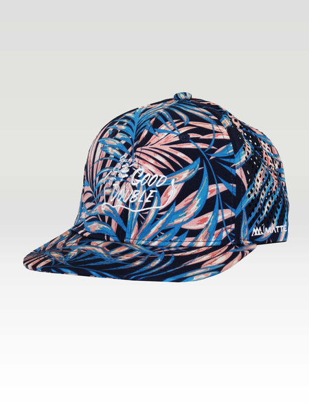 Good Double Aloha Di-Cut Strapback - Navy (White)