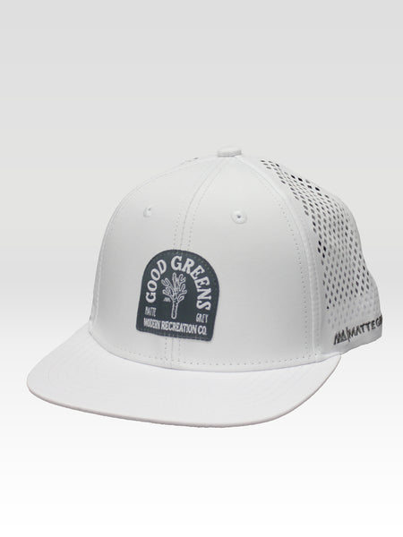 Good Greens Di-Cut Snapback - White