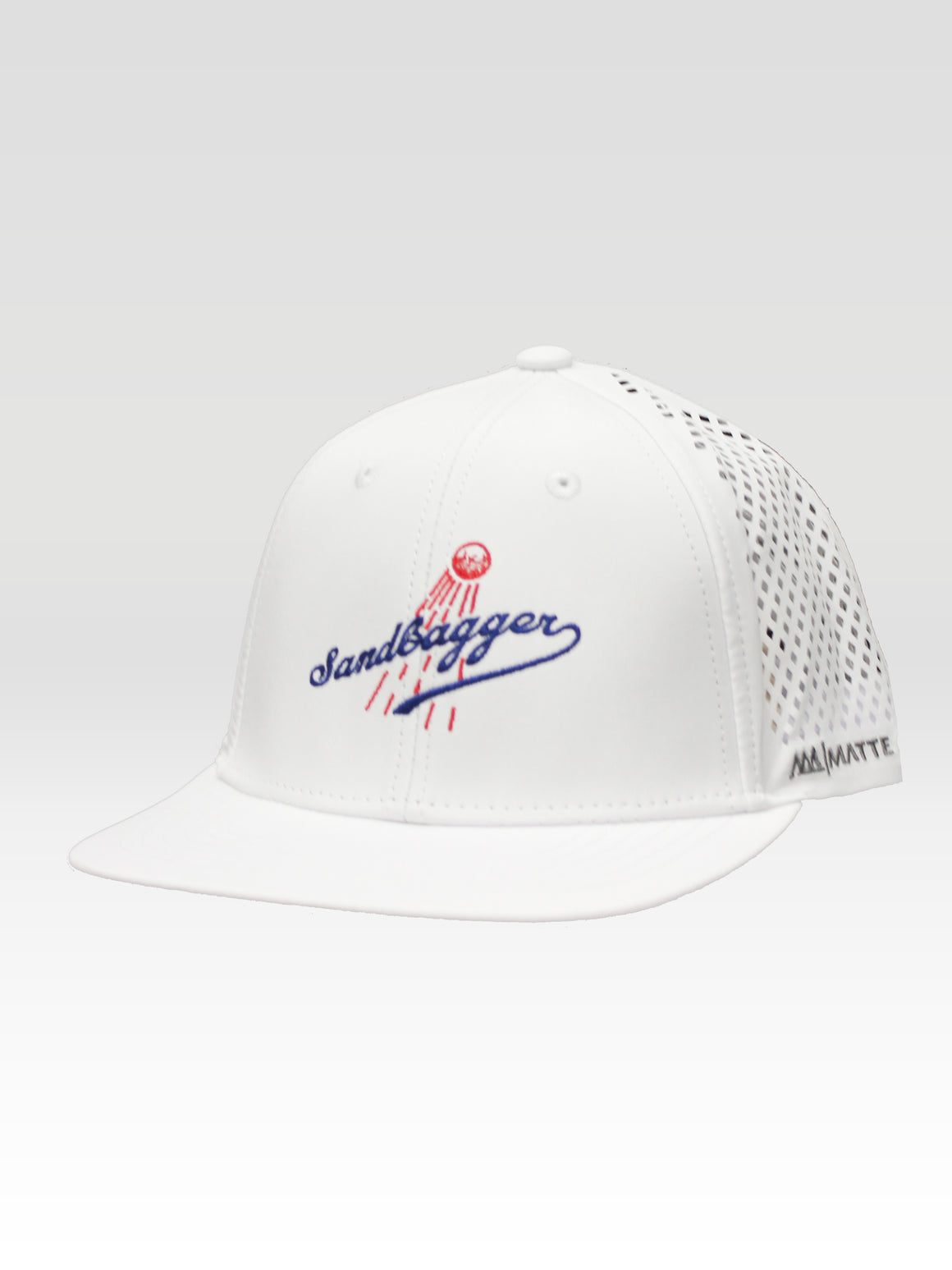 Ballpark Sandbagger Di-Cut Snapback - White