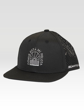 Dónde Está Di-Cut Snapback - Black