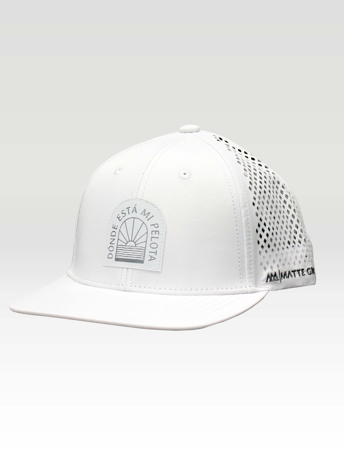 Dónde Está Di-Cut Snapback - White