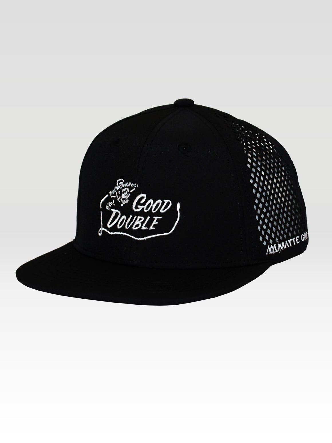 Good Double Di-Cut Snapback - Black (White)