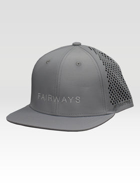 Fairways Di-Cut Snapback - Salt (White)