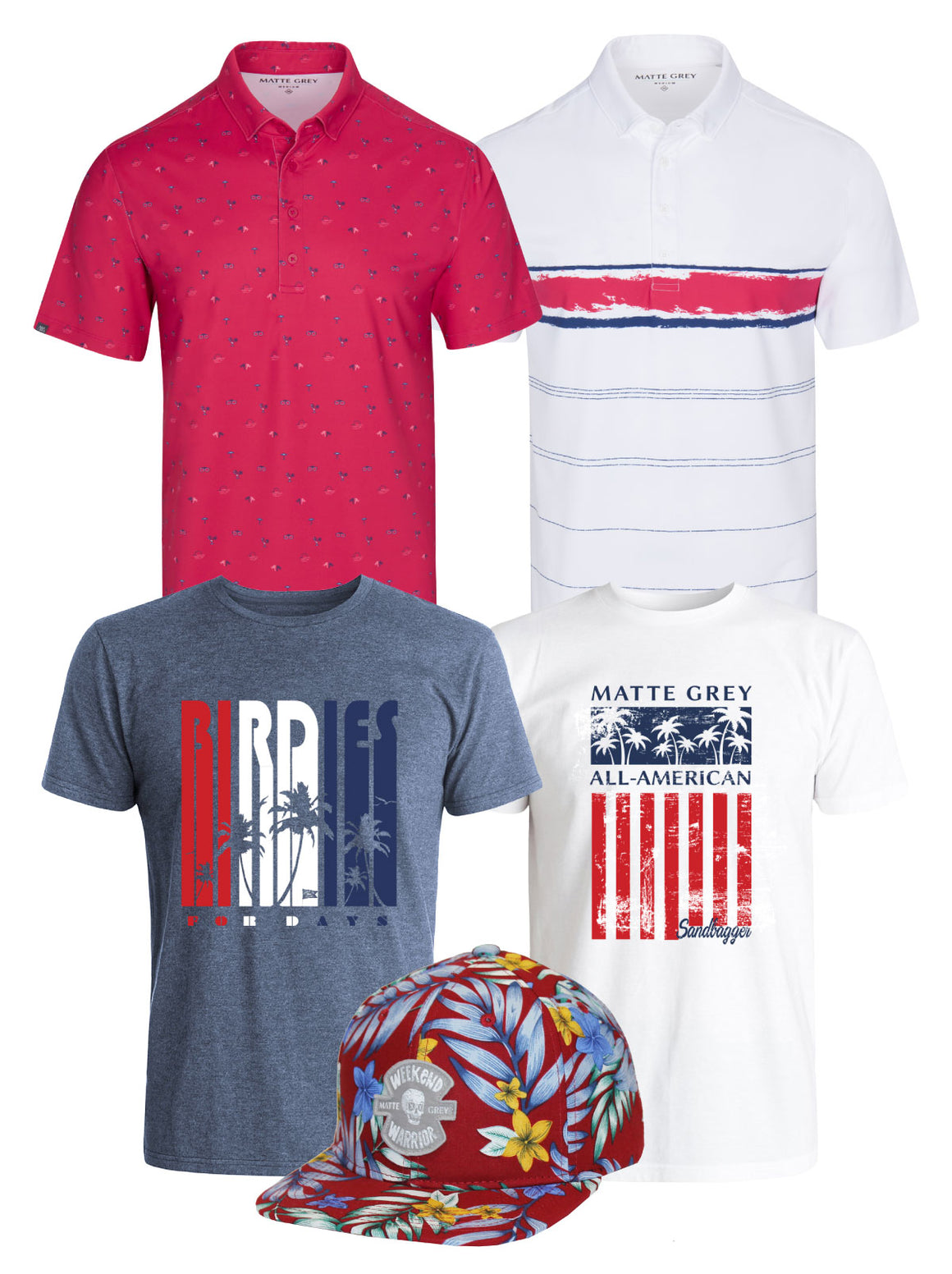 Independence Day Pre-Pack - (Includes 2 polos + 2 tees + 1 hat)