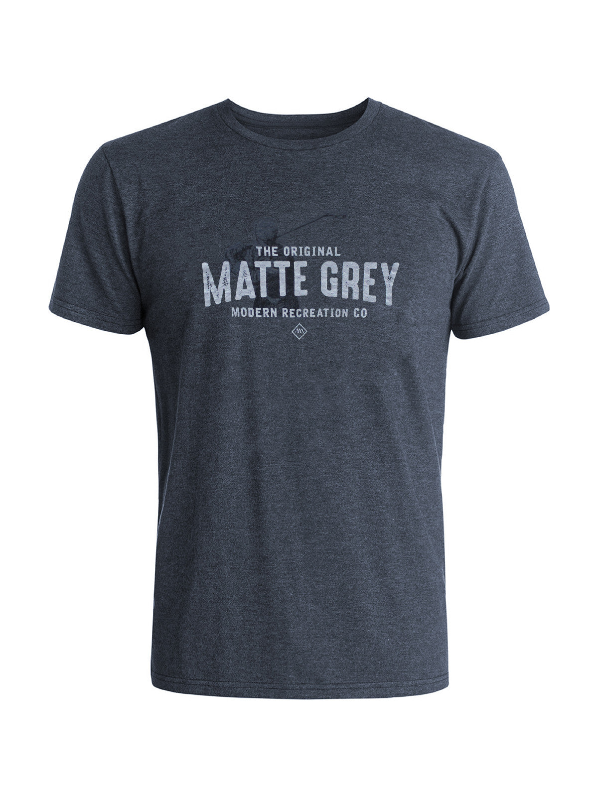Vintage Hitter Tee Shirt - Navy Hea (Lt Grey / Smoke)