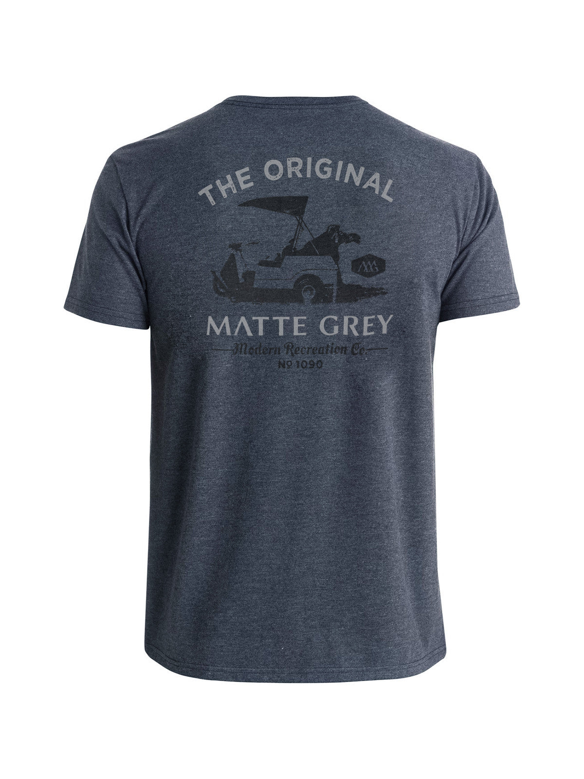Matte Grey | Vintage Cart T-Shirt T-Shirt - Navy Hea (Lt Grey / Smoke ...