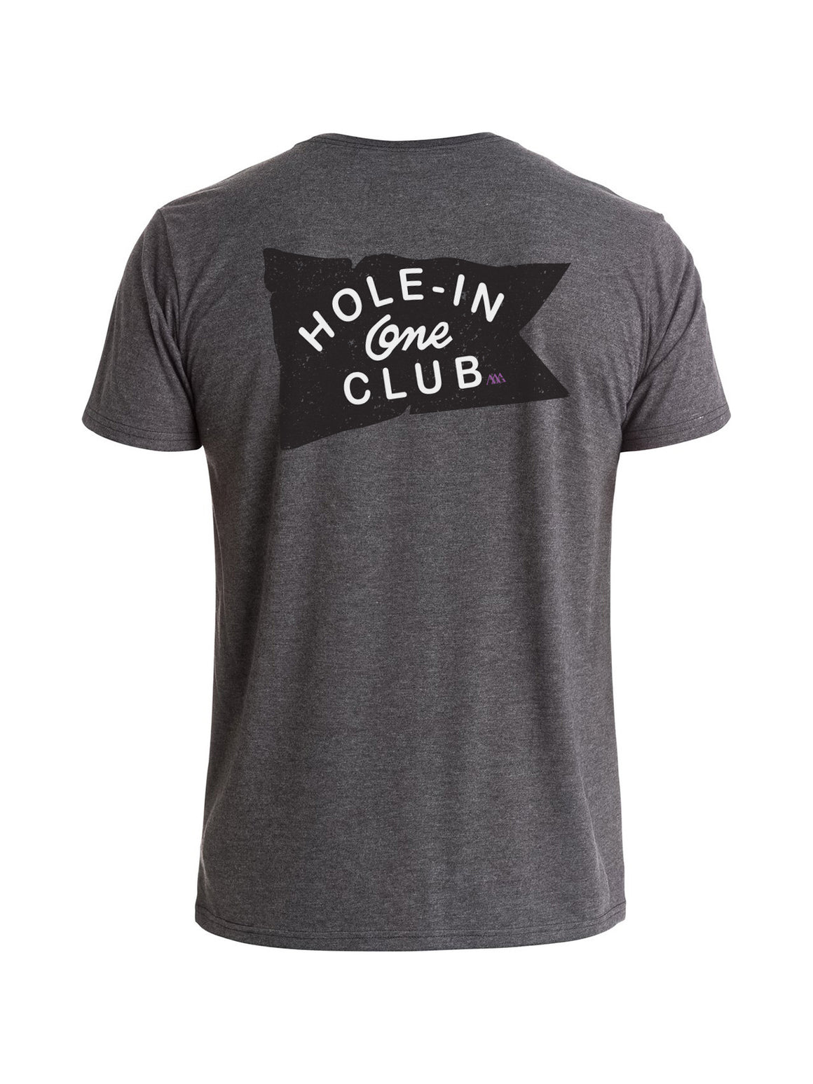 Hole-In-One Club Tee Shirt - Charcoal Heather (Black / Salt)