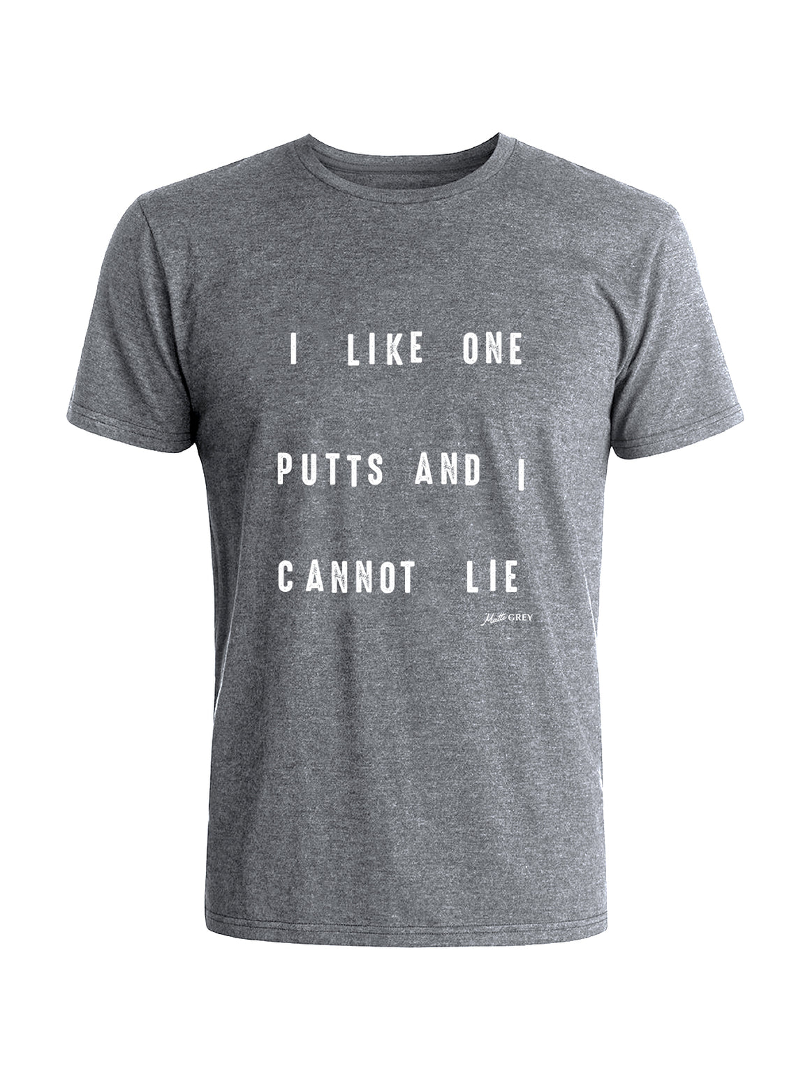 One Putts Tee - Steel (White)