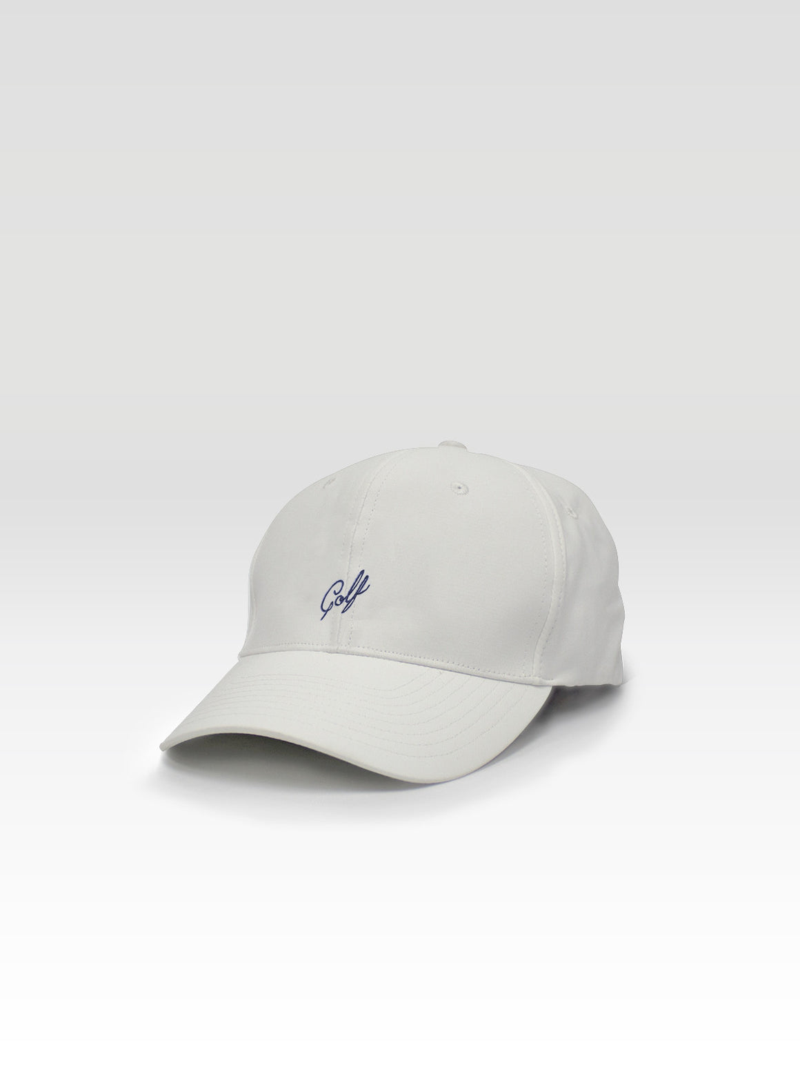 Golf Dad Hat - White (Navy)
