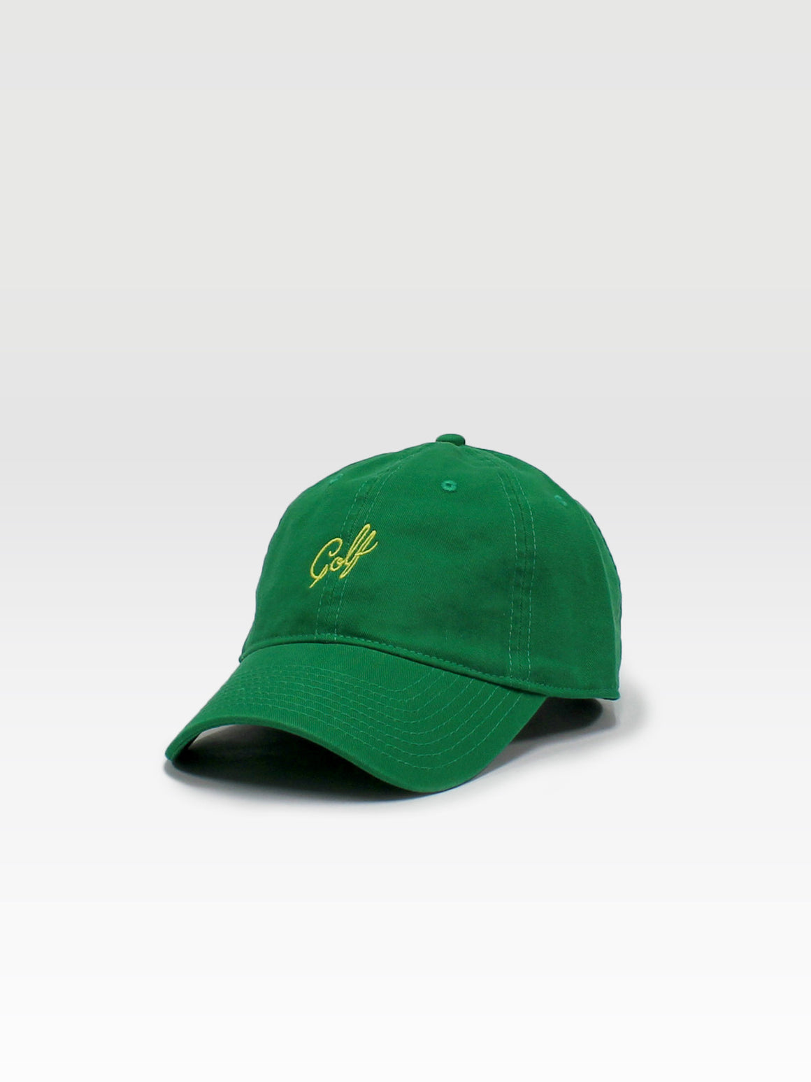 Golf Dad Hat - Green (Yellow)