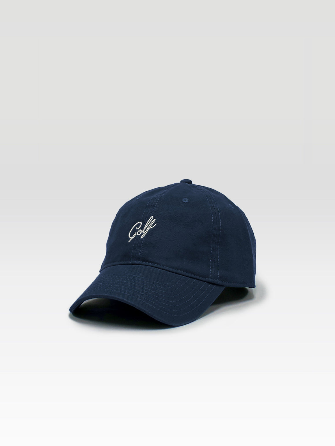 Golf Dad Hat - Navy (White)