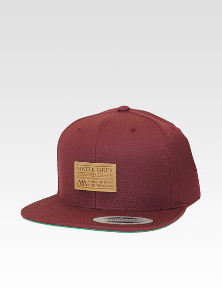Premium Badge Snapback - Maroon
