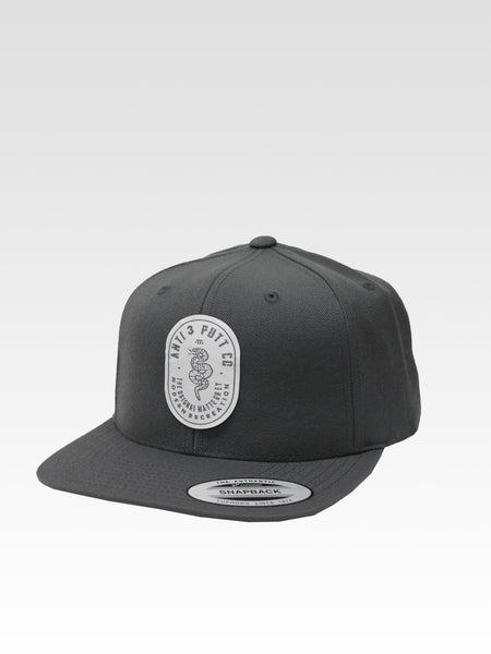 Anti 3-Putt Snapback - Brand Grey (White)