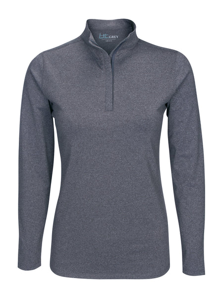 Heather Hightower Halfzip - Charcoal Heather