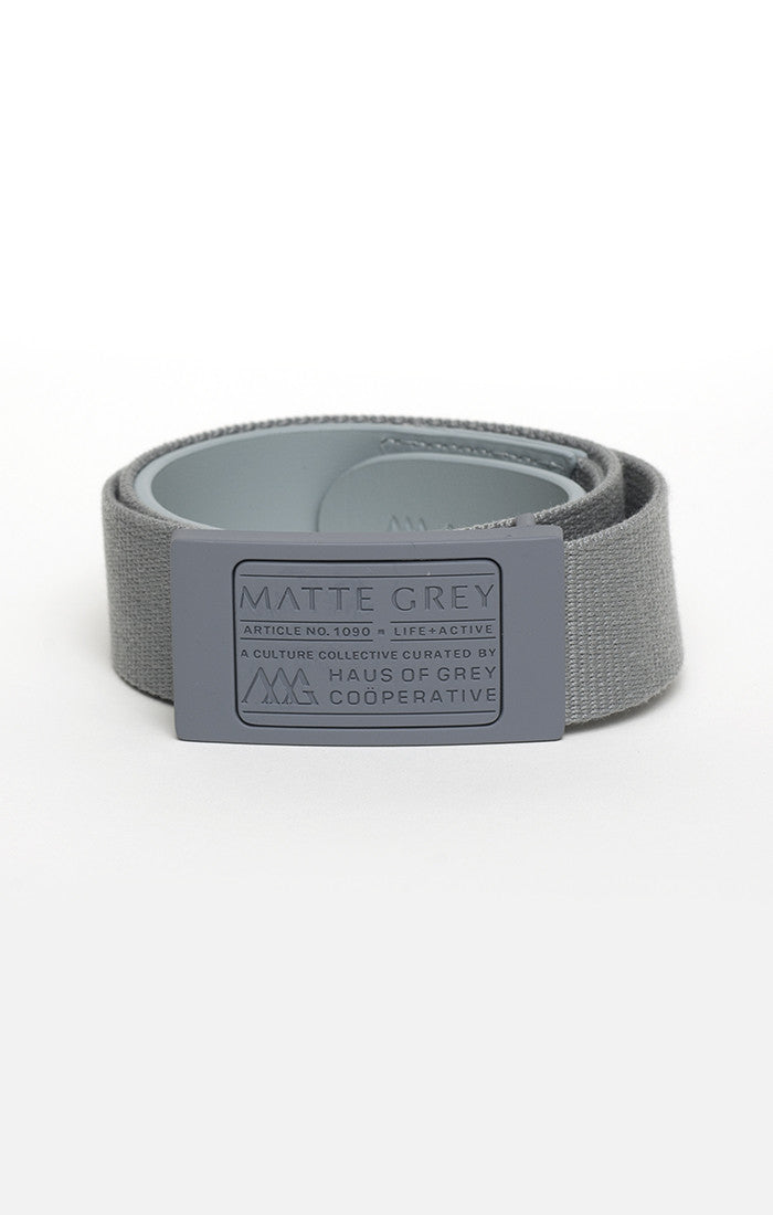 Badge Belt - Matte Grey (Lt Grey)