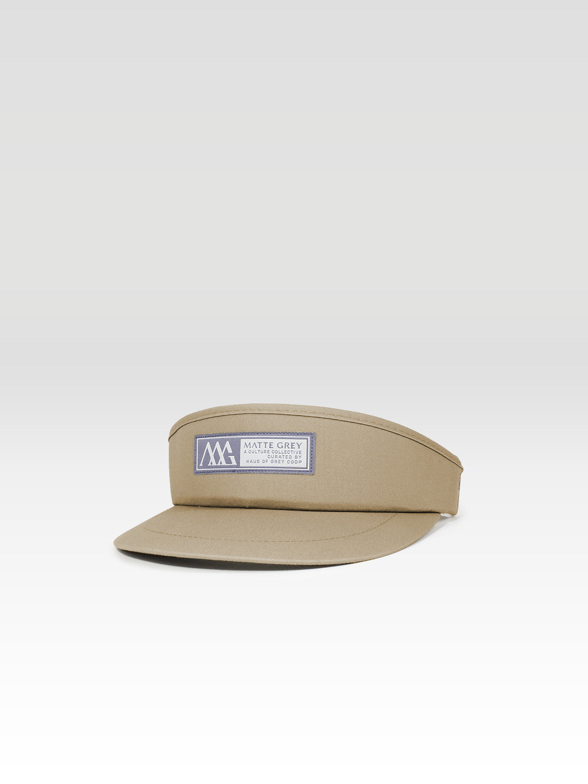 Matte Grey Men s Horizon Khaki Golf Visor Haus of Grey