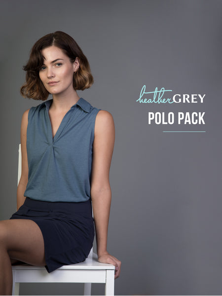 Heather Grey Mystery Polo Pack