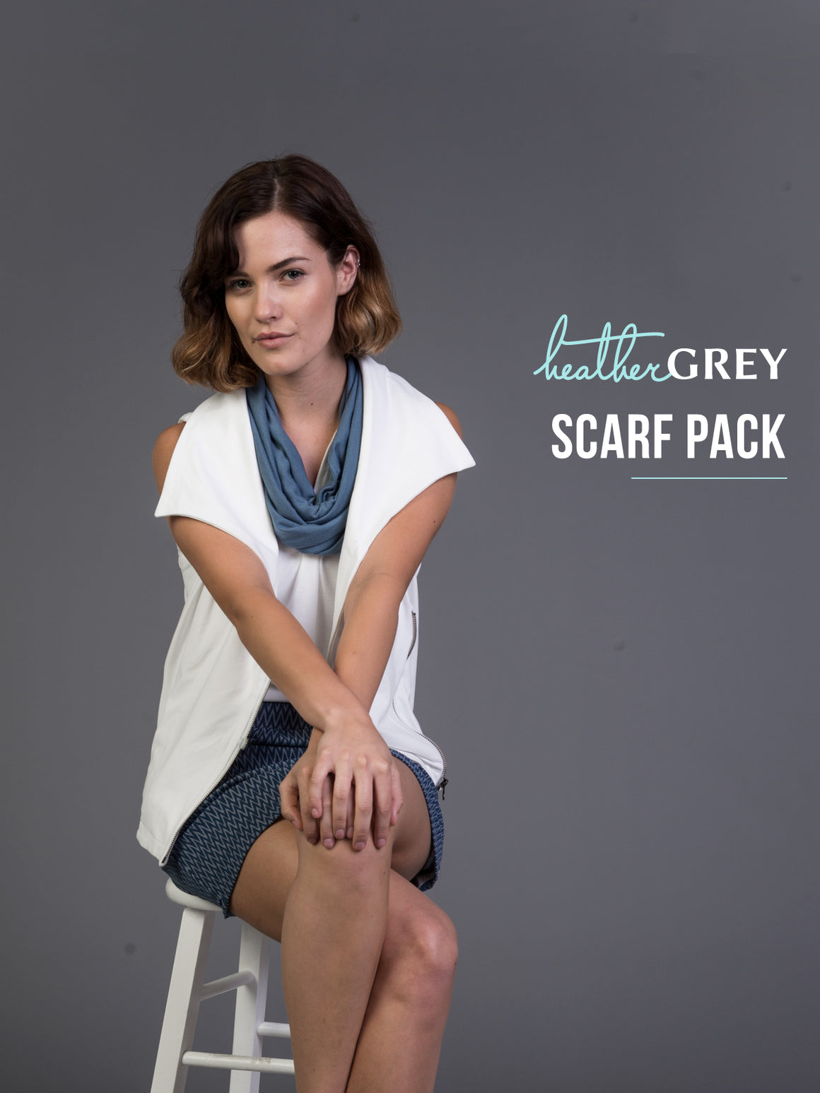 Heather Grey Mystery Scarf Pack